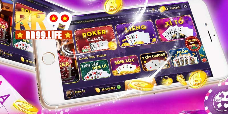 Game bài RR99 sở hữu kho game đa dạng, phong phú